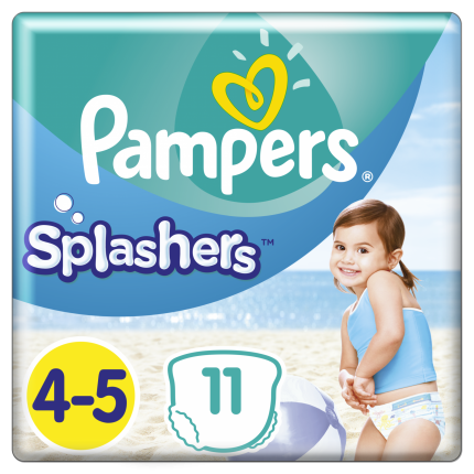 Pampers Πάνες Splashers Μεγ 4-5 (9kg-15kg) 11 Πάνες-μαγιό