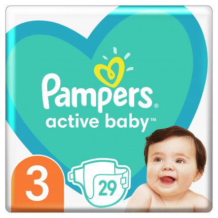 Pampers Πάνες Active Baby Μεγ. 3 (6kg-10kg) 29 Πάνες