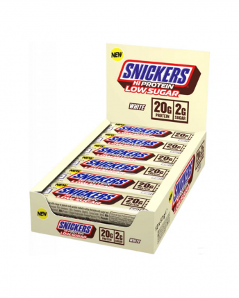 SNICKERS ΜΠΑΡΑ ΠΡΩΤΕΪΝΗΣ - LOW SUGAR ΛΕΥΚΗ ΣΟΚΟΛΑΤΑ (12X57G)
