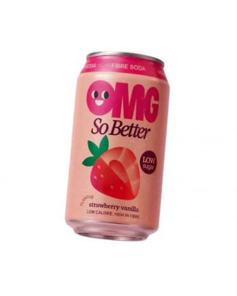 OMG FIBER SODA STRAWBERRY VANILLA 12x330ml