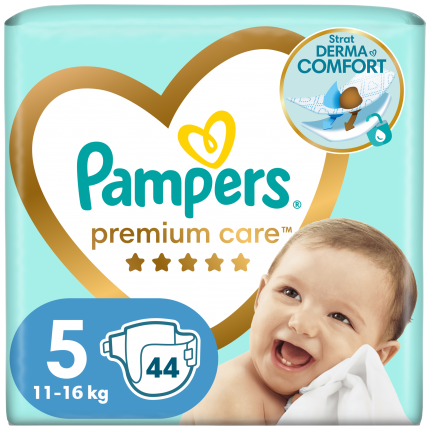 Pampers Πάνες Premium Care Μεγ. 5 (11kg-18kg) 44 Πάνες