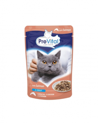PREVITAL POUCH CAT - ΥΓΡΗ ΤΡΟΦΗ ΓΑΤΑΣ ΣΟΛΟΜΟΣ 24x100GR