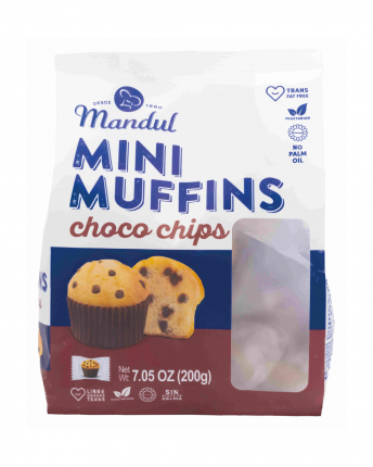 MANDUL MINI MUFFINS ΣΤΑΓΟΝΕΣ ΣΟΚΟΛΑΤΑΣ
