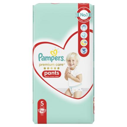 Pampers Πάνες Premium Care Pants Μεγ. 5 (12kg-17kg) 52 Πάνες-βρακάκι