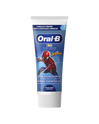 ORAL B ΟΔ/ΜΑ KIDS SPIDERMAN 6Μ+ 12Χ60ml