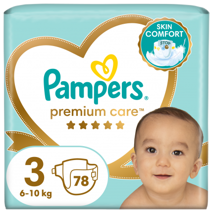 Pampers Premium Care Πάνα Μέγεθος 3 (6kg-10kg) - 78 Πάνες