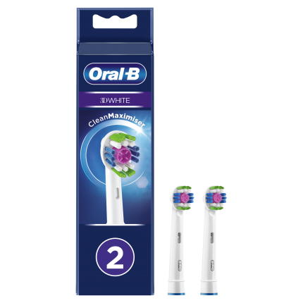 Oral-B 3D White Ανταλλακτικές Κεφαλές Ηλεκτρικής Οδοντόβουρτσας, 2 τμχ