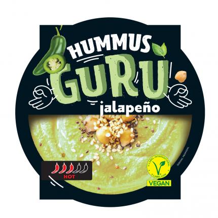 GURU HUMMUS JALAPENO 12*180gr (Ψ)