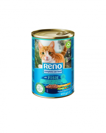 RENO ΤΡΟΦΗ ΓΙΑ ΓΑΤΕΣ ΚΟΝΣΕΡΒΑ ΜΕ  ΨΑΡΙ ΣΕ ΣΑΛΤΣΑ 24x415GR