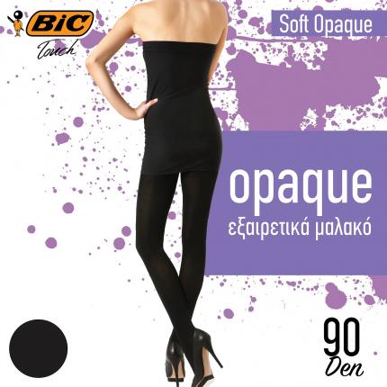 ΜΠΙΚ ΚΑΛΣΟΝ SOFT OPAQUE ΜΑΥΡΟ LARGE