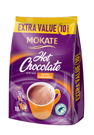 MOKATE HOT CHOCOLATE SALTED CARAMEL 10 ΦΑΚ*18gr