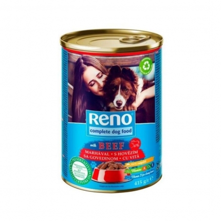 RENO ΤΡΟΦΗ ΓΙΑ ΣΚΥΛΟΥΣ ΚΟΝΣΕΡΒΑ ΜΕ ΒΟΔΙΝΟ ΣΕ ΣΑΛΤΣΑ 415G