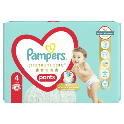 Pampers Πάνες Premium Care Pants Μεγ. 4 2x38 Πάνες-βρακάκι