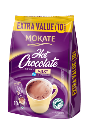 MOKATE HOT CHOCOLATE MILKY 10 ΦΑΚ*18gr