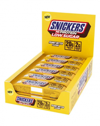 SNICKERS ΜΠΑΡΑ ΠΡΩΤΕΪΝΗΣ - LOW SUGAR ΦΥΣΤΙΚΟΒΟΥΤΗΡΟ (12X57G)